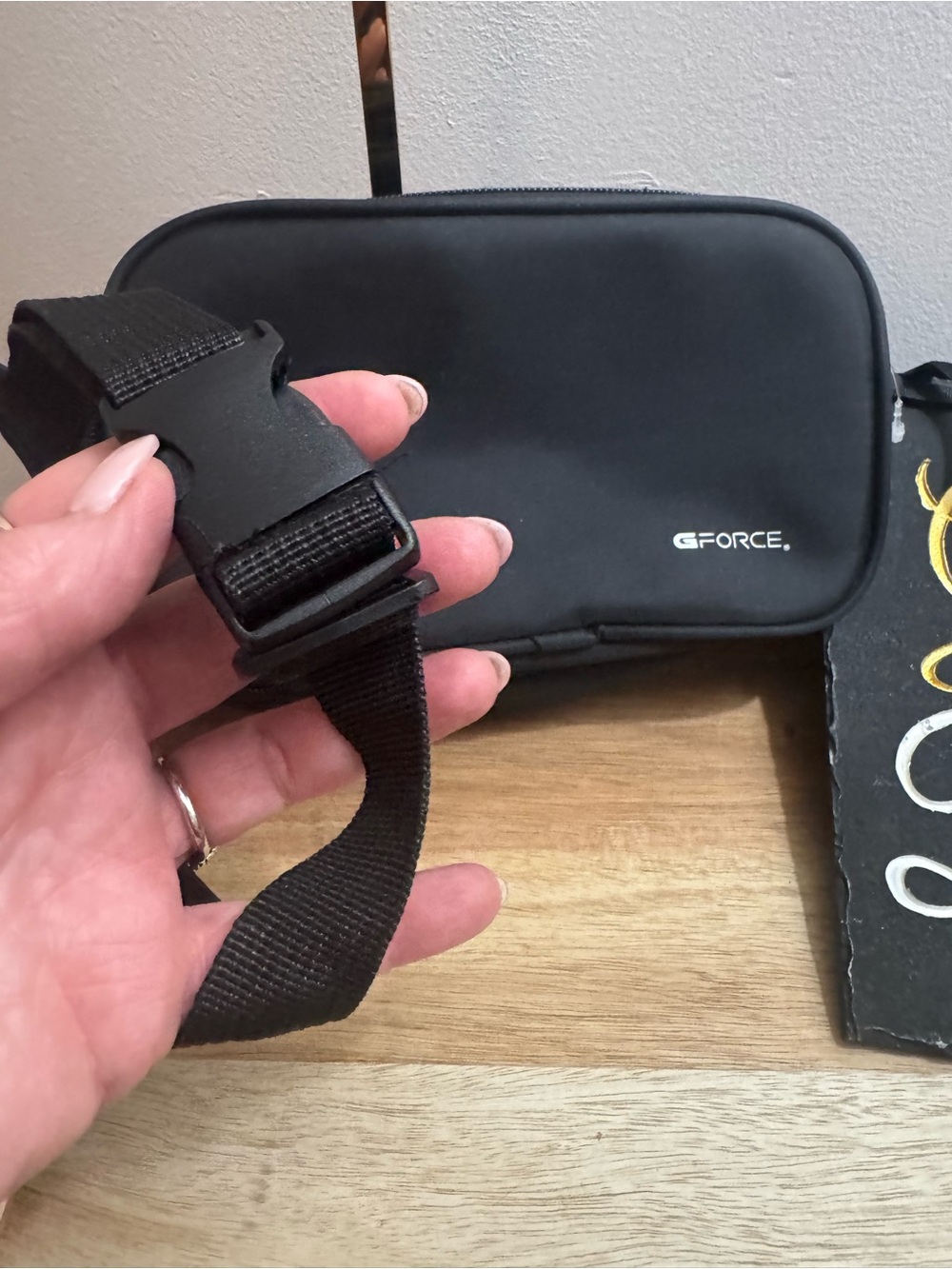 G/FORE Black Crossbody  belt/ Sling Bag for Men